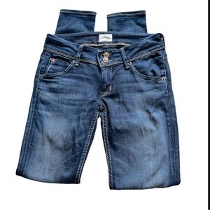 Hudson dark wash skinny jeans